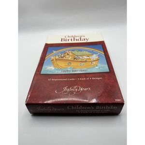 Vintage Joyfully Yours Religious Children's Birthday Cards Box Of 10 - USA
